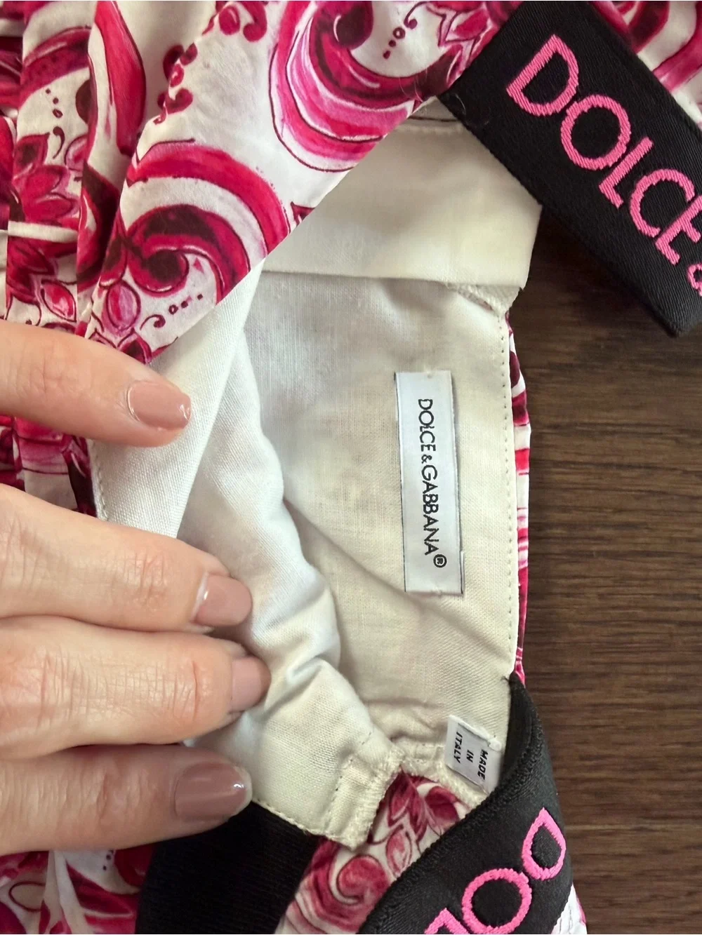 Dolce & Gabbana Pink and White Floral Dress with Bloomers